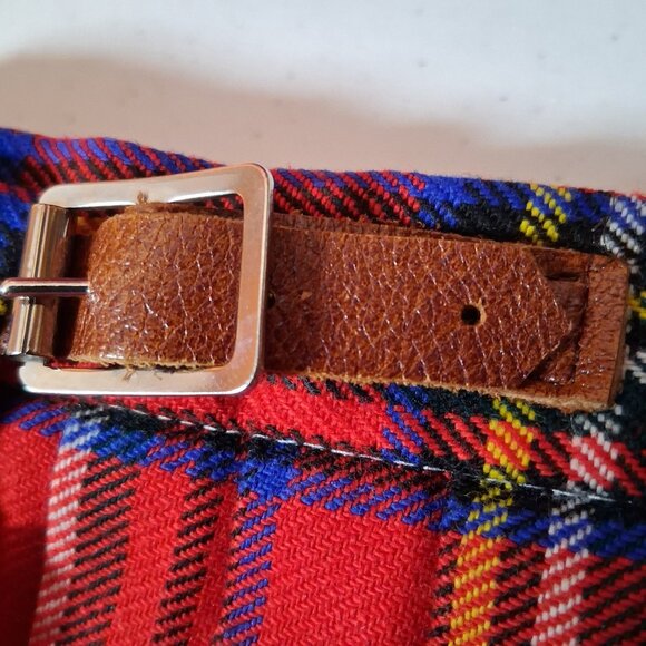 Smiths Bermuda Kilt Youth Size 4 Red Royal Stewart Tartan Traditional England - Picture 7 of 16